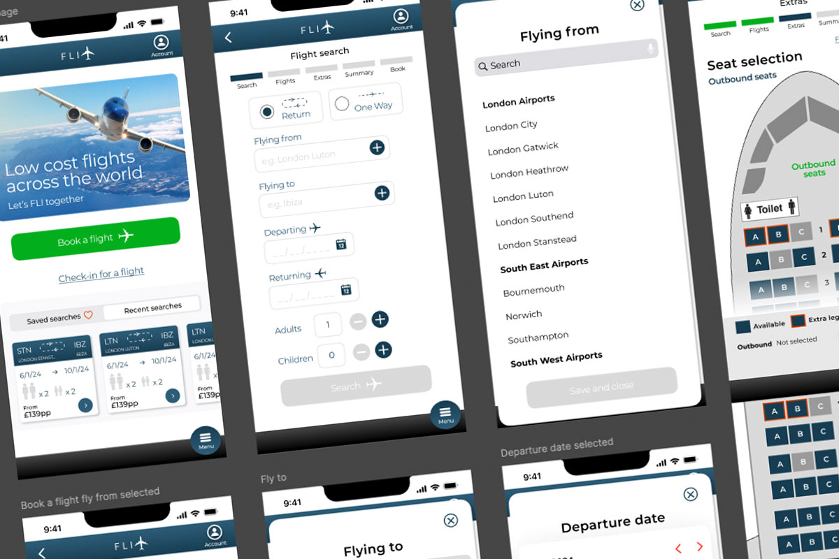 UX for an airline app UX for an airline app